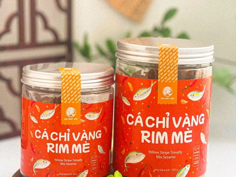 Yellow stripe trevally mix sesame 